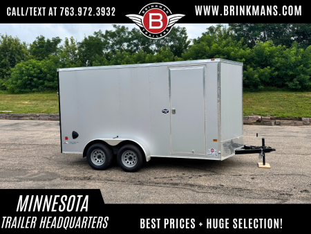 New American Hauler 7x14 Tandem Enclosed Cargo Trailer - Rear Ramp Door!