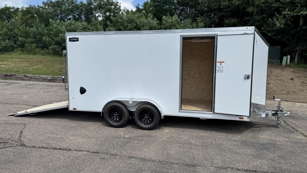 New 2027 Lightning 7X16 Trailer Cargo / Enclosed Trailer - RAMP DOOR!