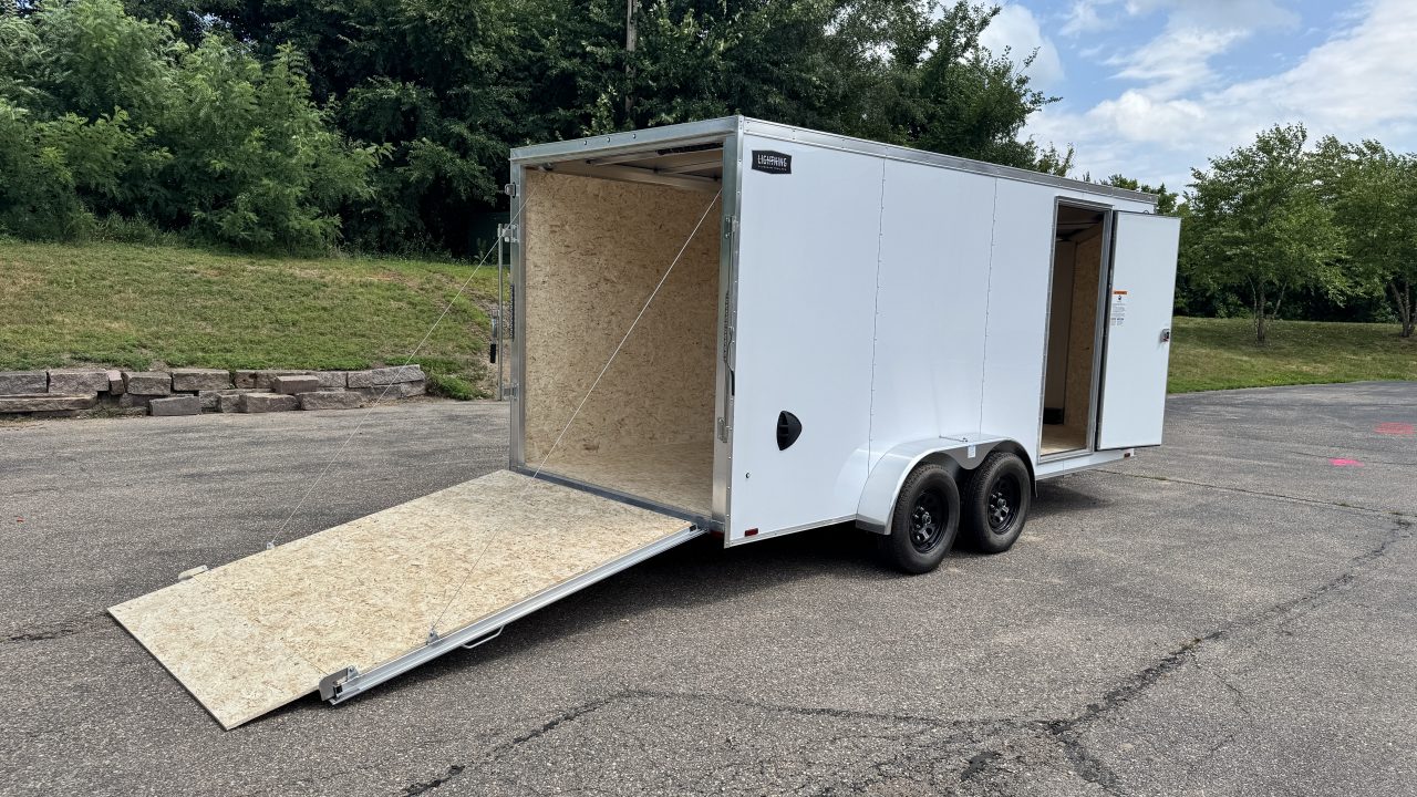 New 2027 Lightning 7X16 Trailer Cargo / Enclosed Trailer - RAMP DOOR!