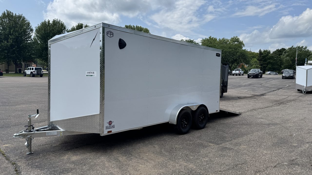 New 2027 Lightning 7X16 Trailer Cargo / Enclosed Trailer - RAMP DOOR!
