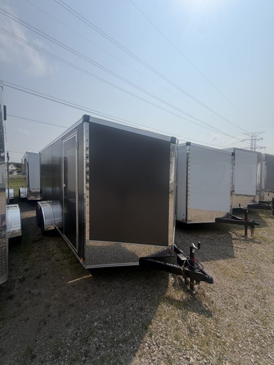 New 2026 Stealth 7 X 16 Cargo / Enclosed Trailer with Double Door and 6ft 6in interior Height Screwless - Light Lid Roof