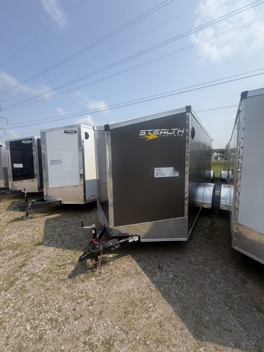 New 2026 Stealth 7 X 16 Cargo / Enclosed Trailer with Double Door and 6ft 6in interior Height Screwless - Light Lid Roof