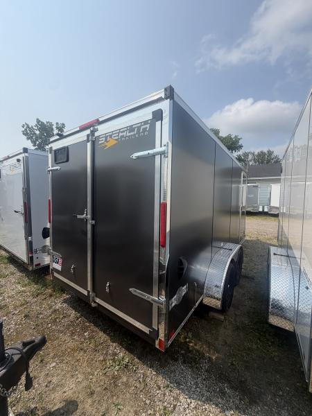 New 2026 Stealth 7 X 16 Cargo / Enclosed Trailer with Double Door and 6ft 6in interior Height Screwless - Light Lid Roof