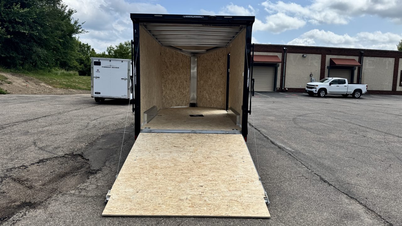 New Lightning 7.5x14 Aluminum Enclosed Trailer - Rear ramp door!