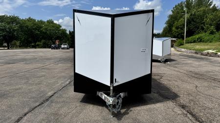 New Lightning 7.5x14 Aluminum Enclosed Trailer - Rear ramp door!