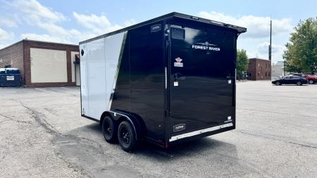 New Lightning 7.5x14 Aluminum Enclosed Trailer - Rear ramp door!