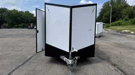 New Lightning 7.5x14 Aluminum Enclosed Trailer - Rear ramp door!