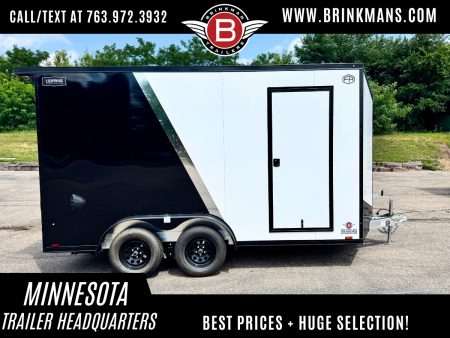 New Lightning 7.5x14 Aluminum Enclosed Trailer - Rear ramp door!