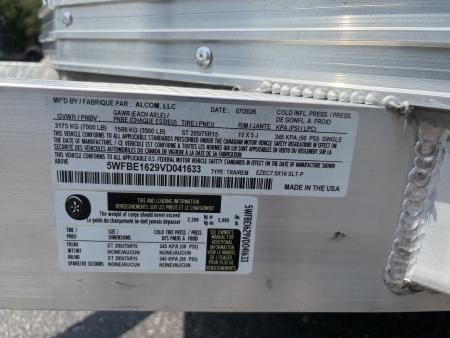 New 2027 ALCOM 7.5X16 Enclosed, Aluminum w/Translucent Roof
