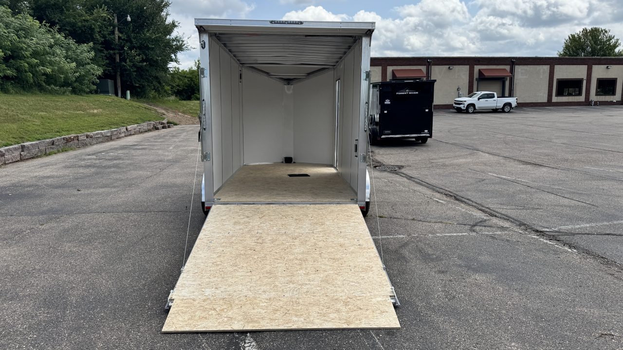 New Lightning 7x14 Aluminum Enclosed Trailer - Ramp Door!