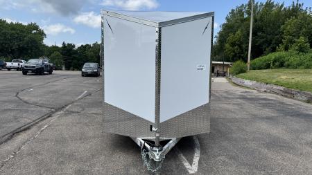 New Lightning 7x14 Aluminum Enclosed Trailer - Ramp Door!