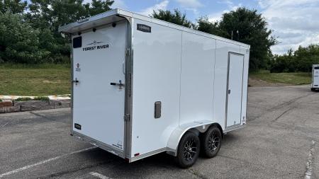 New Lightning 7x14 Aluminum Enclosed Trailer - Ramp Door!
