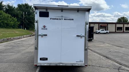 New Lightning 7x14 Aluminum Enclosed Trailer - Ramp Door!