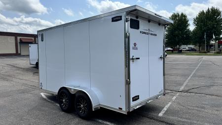 New Lightning 7x14 Aluminum Enclosed Trailer - Ramp Door!