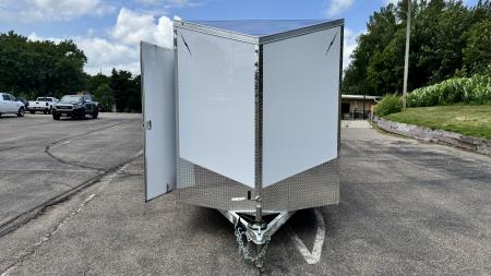 New Lightning 7x14 Aluminum Enclosed Trailer - Ramp Door!