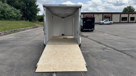 New Lightning 7x14 Aluminum Enclosed Trailer - Ramp Door!