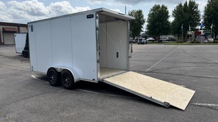 New Lightning 7x14 Aluminum Enclosed Trailer - Ramp Door!