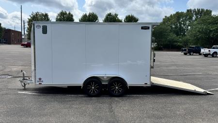 New Lightning 7x14 Aluminum Enclosed Trailer - Ramp Door!