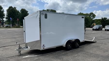 New Lightning 7x14 Aluminum Enclosed Trailer - Ramp Door!