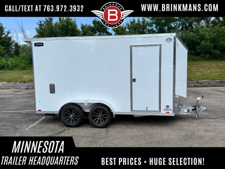 New Lightning 7x14 Aluminum Enclosed Trailer - Ramp Door!