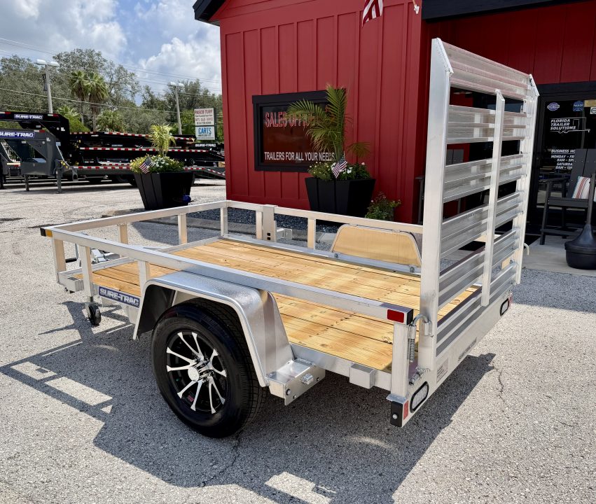 New 2026 Sure-Trac 5x8 3K Aluminum Tube Top Utility Trailer