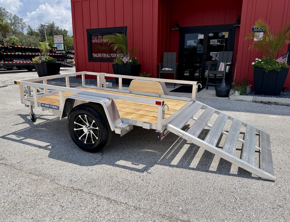 New 2026 Sure-Trac 5x8 3K Aluminum Tube Top Utility Trailer