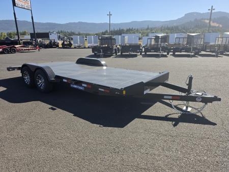 New 2026 Sure-Trac 7x20 (16+4) Steel Deck Car Hauler 10K GVWR