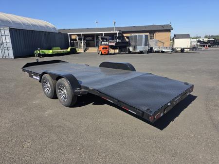 New 2026 Sure-Trac 7x20 (16+4) Steel Deck Car Hauler 10K GVWR