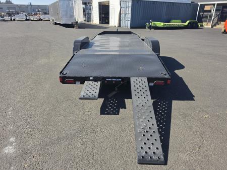 New 2026 Sure-Trac 7x20 (16+4) Steel Deck Car Hauler 10K GVWR