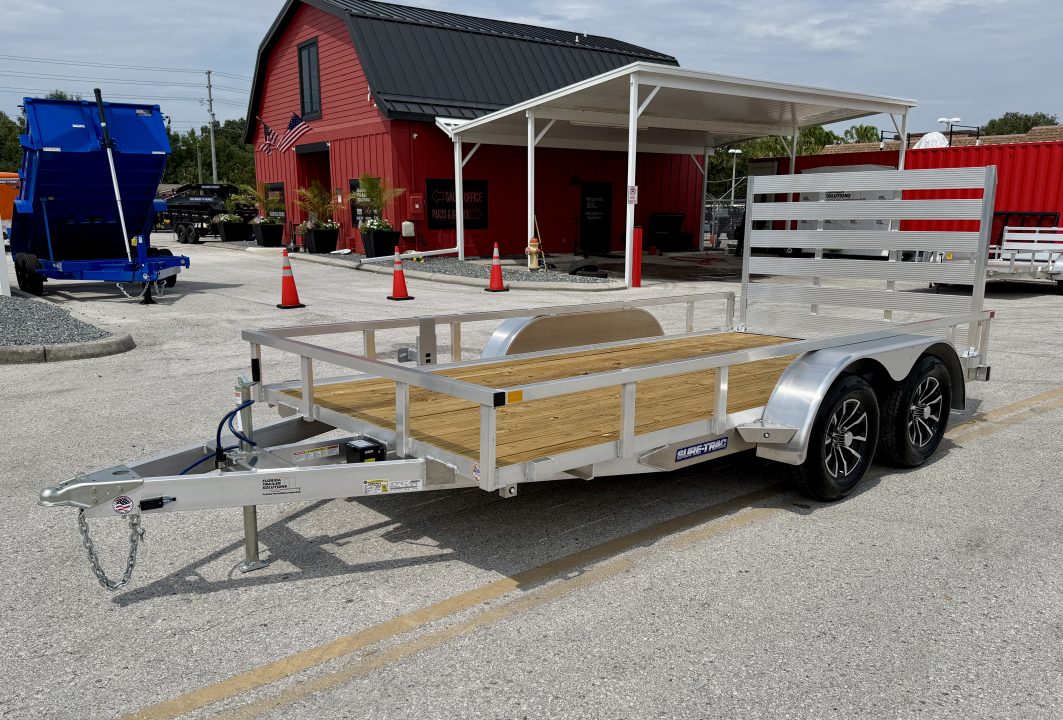 New 2026 Sure-Trac 7x14 7K Aluminum Tube Top Utility Trailer
