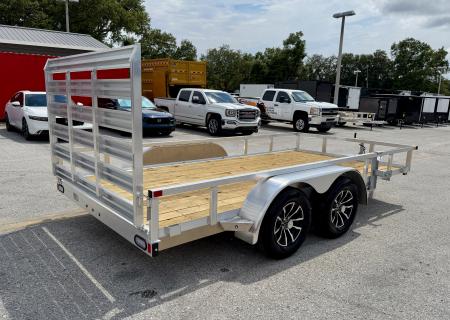New 2026 Sure-Trac 7x14 7K Aluminum Tube Top Utility Trailer