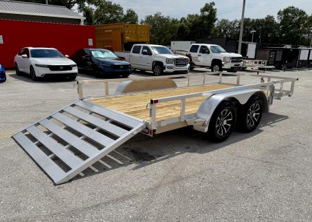 New 2026 Sure-Trac 7x14 7K Aluminum Tube Top Utility Trailer