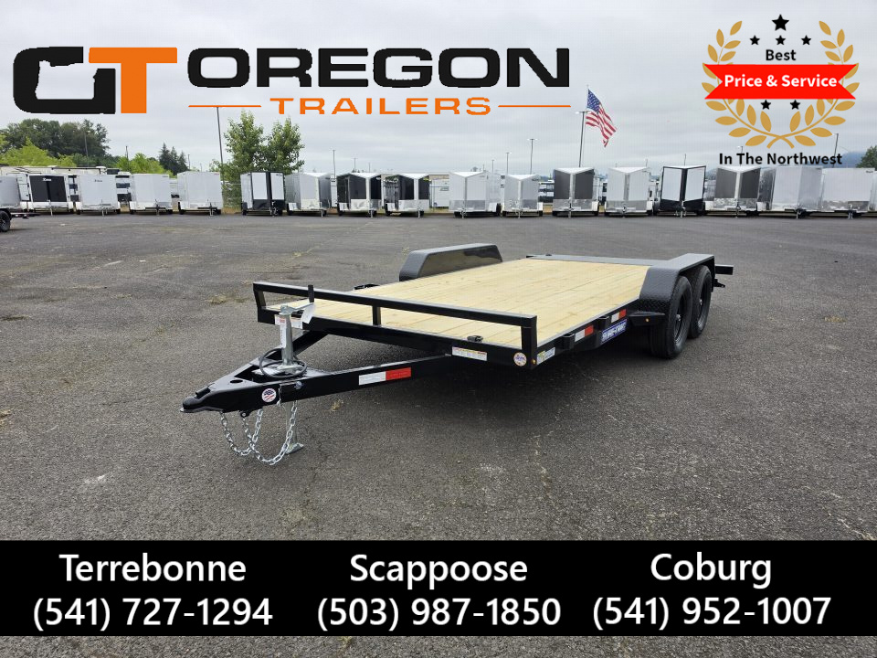 New 2027 Sure-Trac 7x16 Treated Wood Deck Car Hauler 7K GVWR