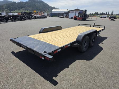 New 2027 Sure-Trac 7x18 Treated Wood Deck Car Hauler 10K GVWR