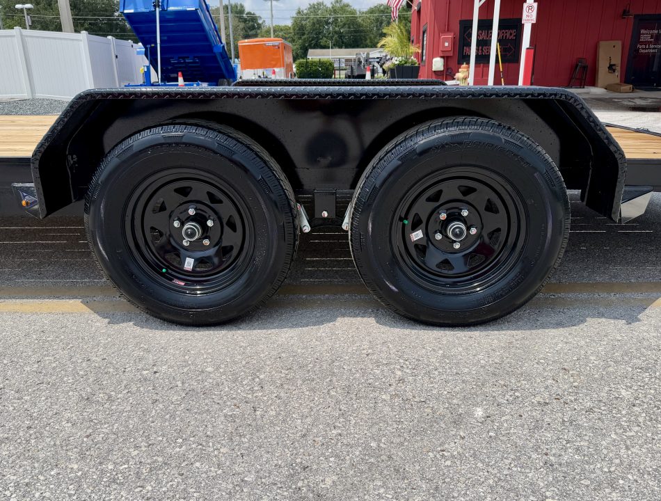 New 2026 Sure-Trac 7x16(14+2) 7K Wood Deck Car Hauler