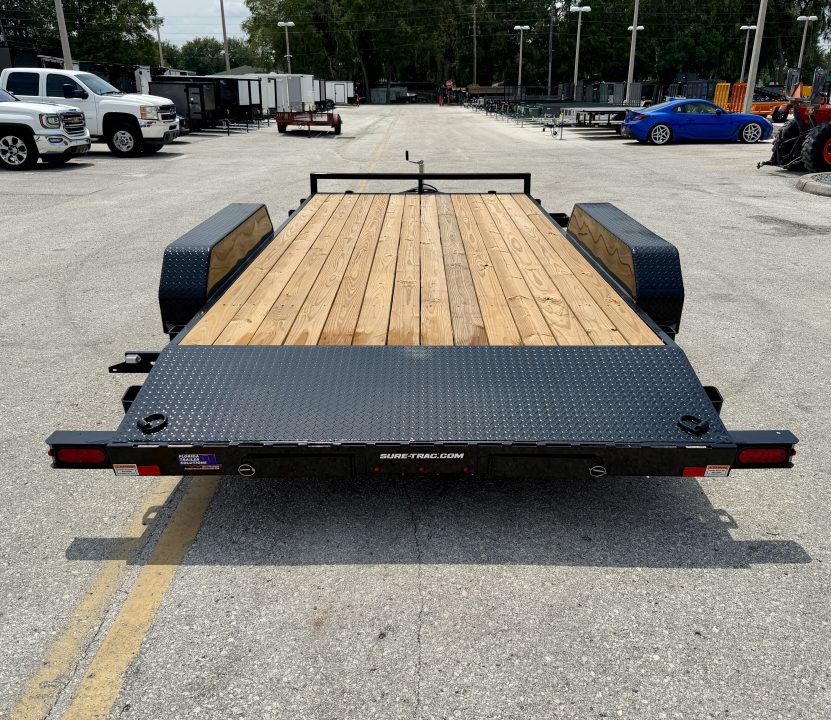 New 2026 Sure-Trac 7x16(14+2) 7K Wood Deck Car Hauler