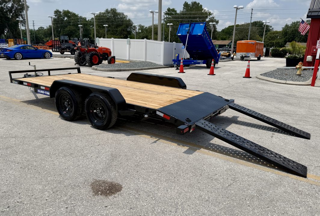 New 2026 Sure-Trac 7x16(14+2) 7K Wood Deck Car Hauler