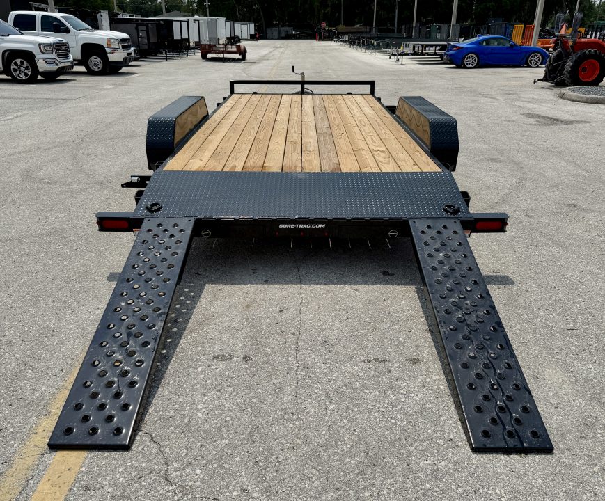 New 2026 Sure-Trac 7x16(14+2) 7K Wood Deck Car Hauler