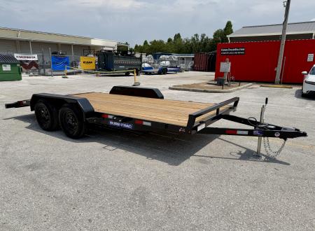 New 2026 Sure-Trac 7x16(14+2) 7K Wood Deck Car Hauler