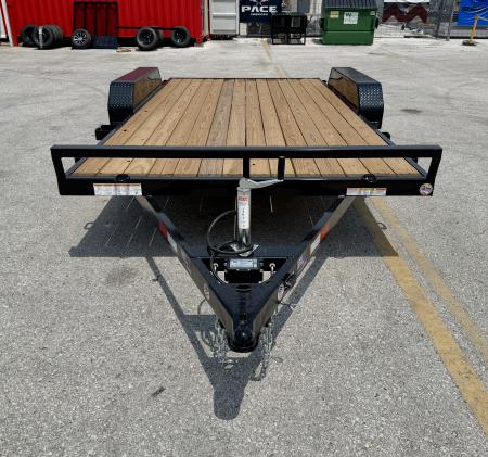 New 2026 Sure-Trac 7x16(14+2) 7K Wood Deck Car Hauler