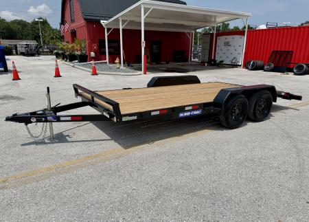 New 2026 Sure-Trac 7x16(14+2) 7K Wood Deck Car Hauler