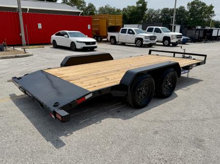 New 2026 Sure-Trac 7x16(14+2) 7K Wood Deck Car Hauler