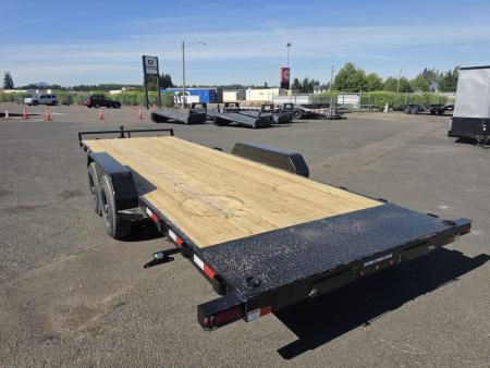 New 2027 Sure Trac 7x22 Treated Wood Deck Car Hauler 10K GVWR