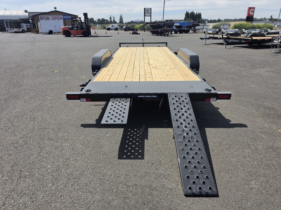 New 2027 Sure-Trac 7x20 Treated Wood Deck Car Hauler 7K GVWR