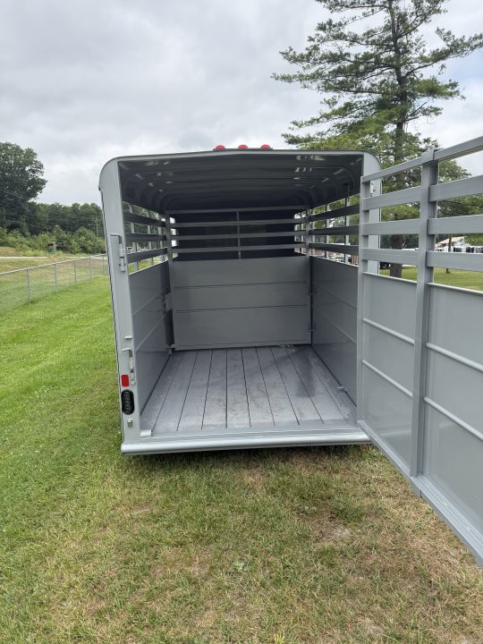 New 2026 Delta Mfg 16' STOCK TRAILER W/SWING GATE AND SLIDE DOOR Stock / Stock Combo Trailer