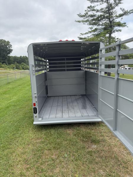 New 2026 Delta Mfg 16' STOCK TRAILER W/SWING GATE AND SLIDE DOOR Stock / Stock Combo Trailer
