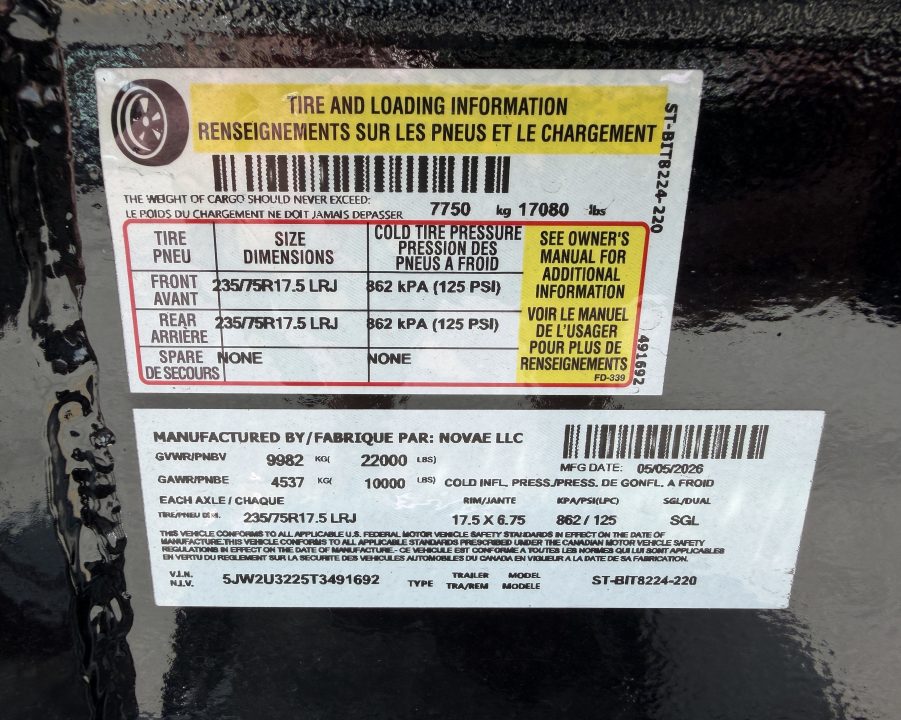 New 2026 Sure-Trac 7x24(21+3) 22K Pro Series Equipment Trailer