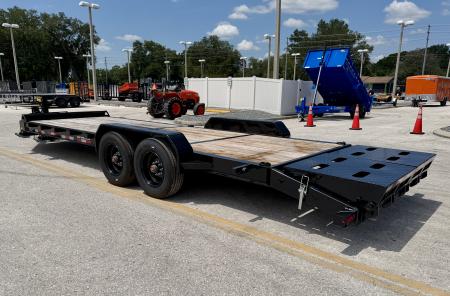 New 2026 Sure-Trac 7x24(21+3) 22K Pro Series Equipment Trailer