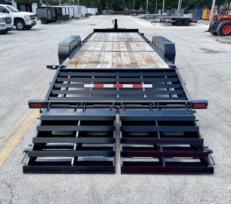 New 2026 Sure-Trac 7x24(21+3) 22K Pro Series Equipment Trailer