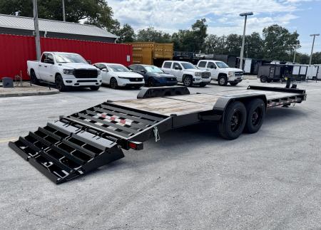 New 2026 Sure-Trac 7x24(21+3) 22K Pro Series Equipment Trailer